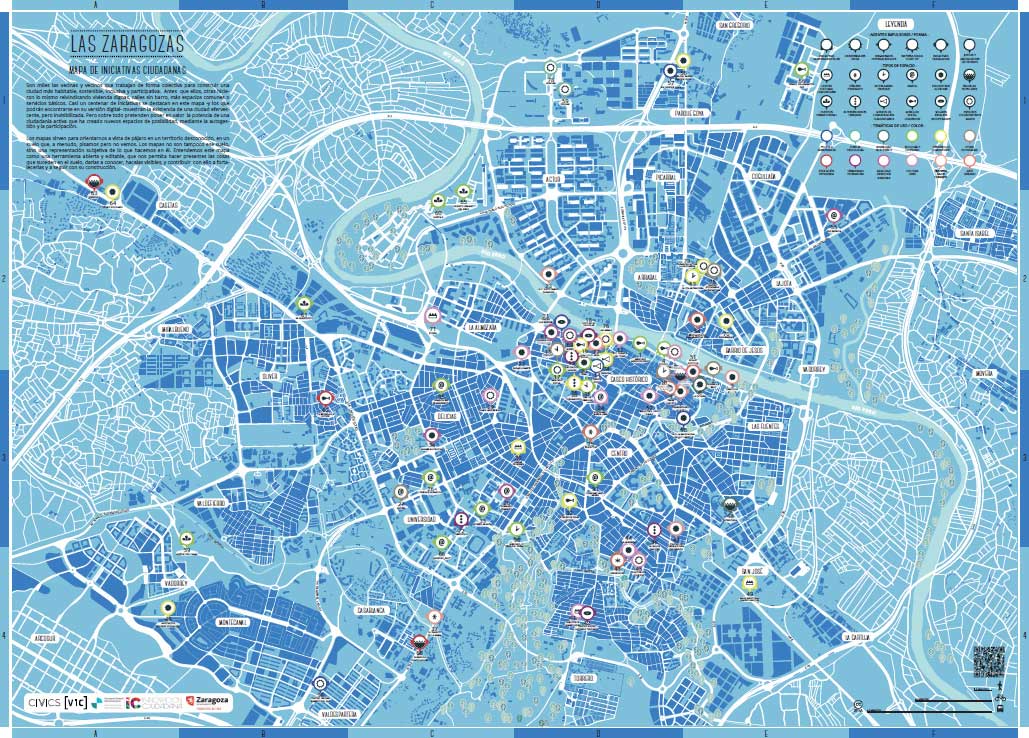 Las Zaragozas, un mapa de iniciativas ciudadanas de Zaragoza