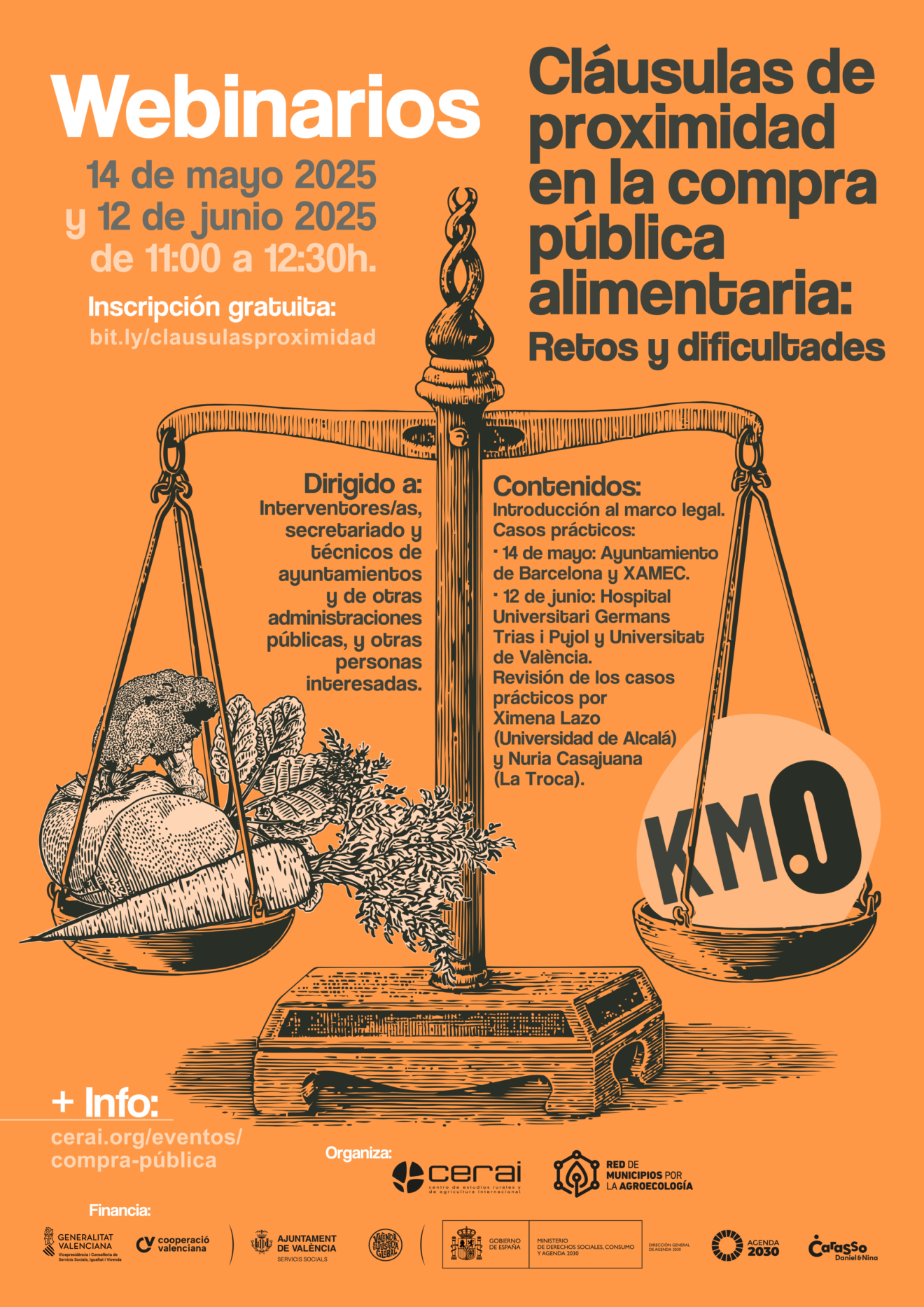 Webinarios: Cláusulas de proximidad en la compra pública alimentaria: retos y dificultades