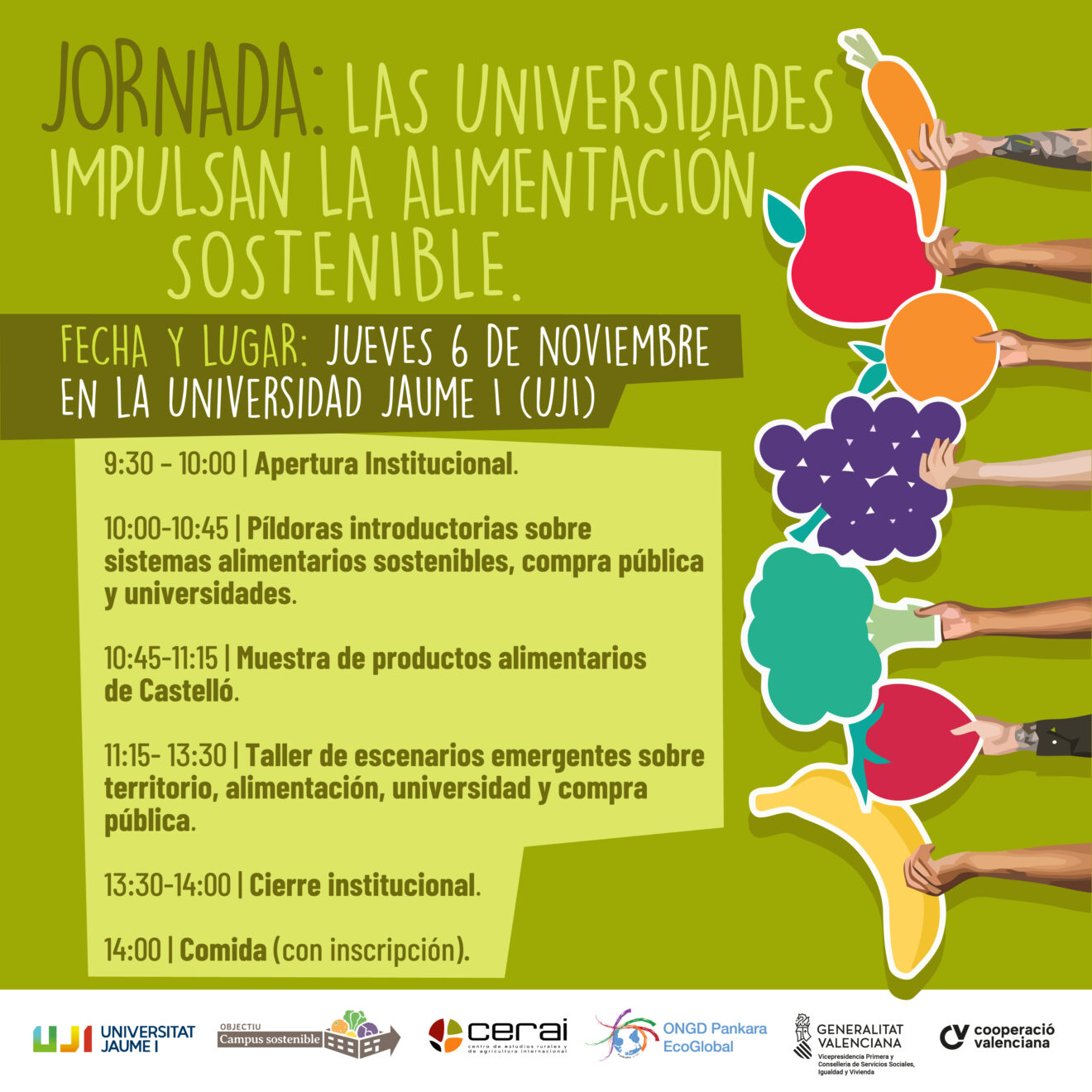 Jornada: Las universidades impulsan la alimentación sostenible