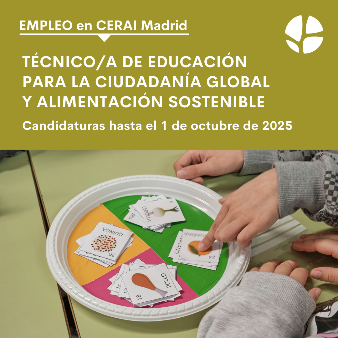Técnico/a de educación para la ciudadanía global y alimentación sostenible