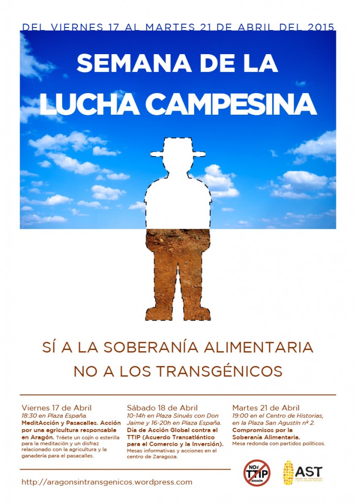 semana lucha campesina en Aragón