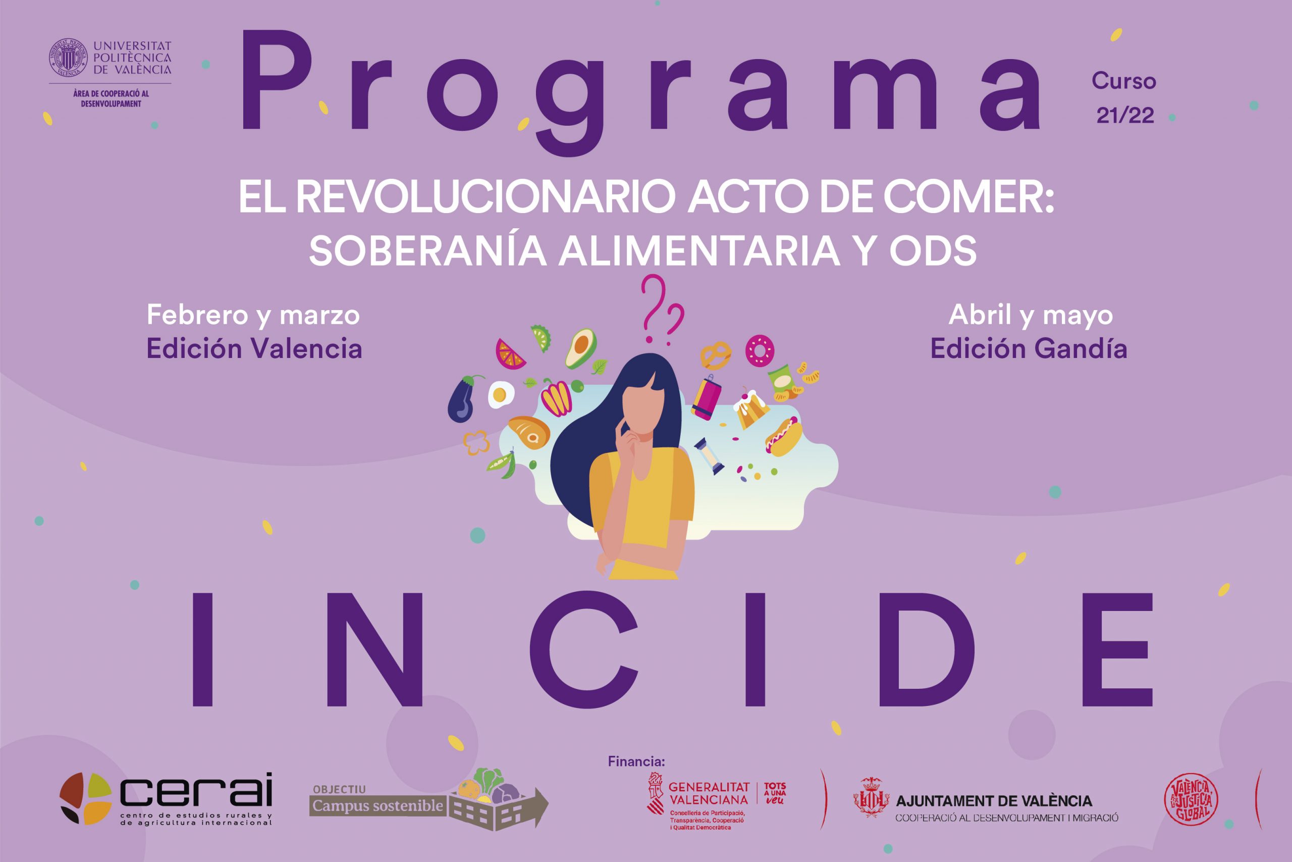 Programa INCIDE. Curso de CERAI: El revolucionario acto de comer. Soberanía Alimentaria y ODS