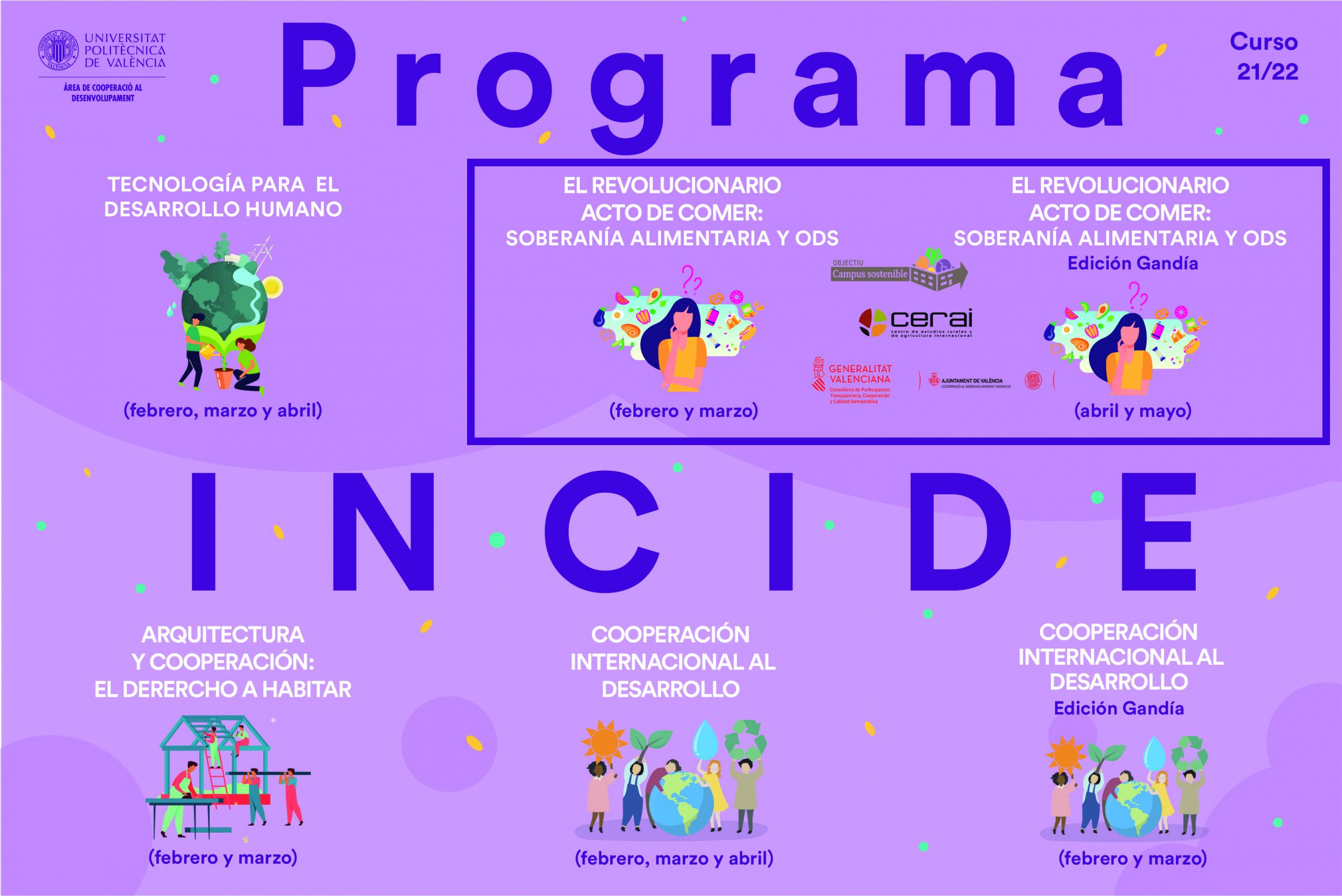 Programa INCIDE. Curso de CERAI: El revolucionario acto de comer. Soberanía Alimentaria y ODS