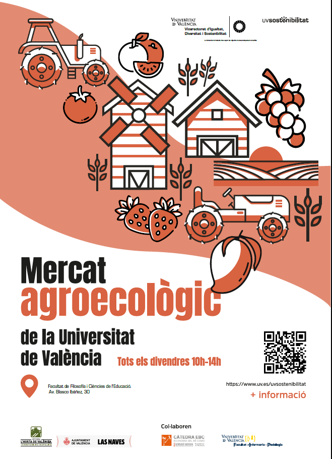 Cartel. Mercado agroecológico en la UV