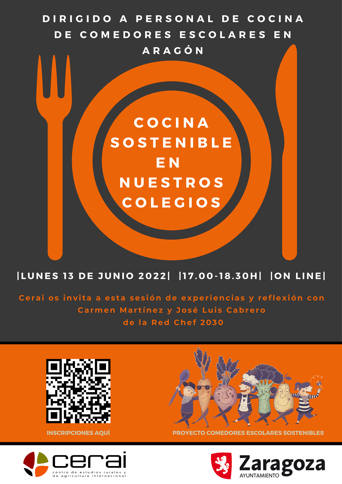 Experiencias online: Cocina sostenible en nuestros colegios