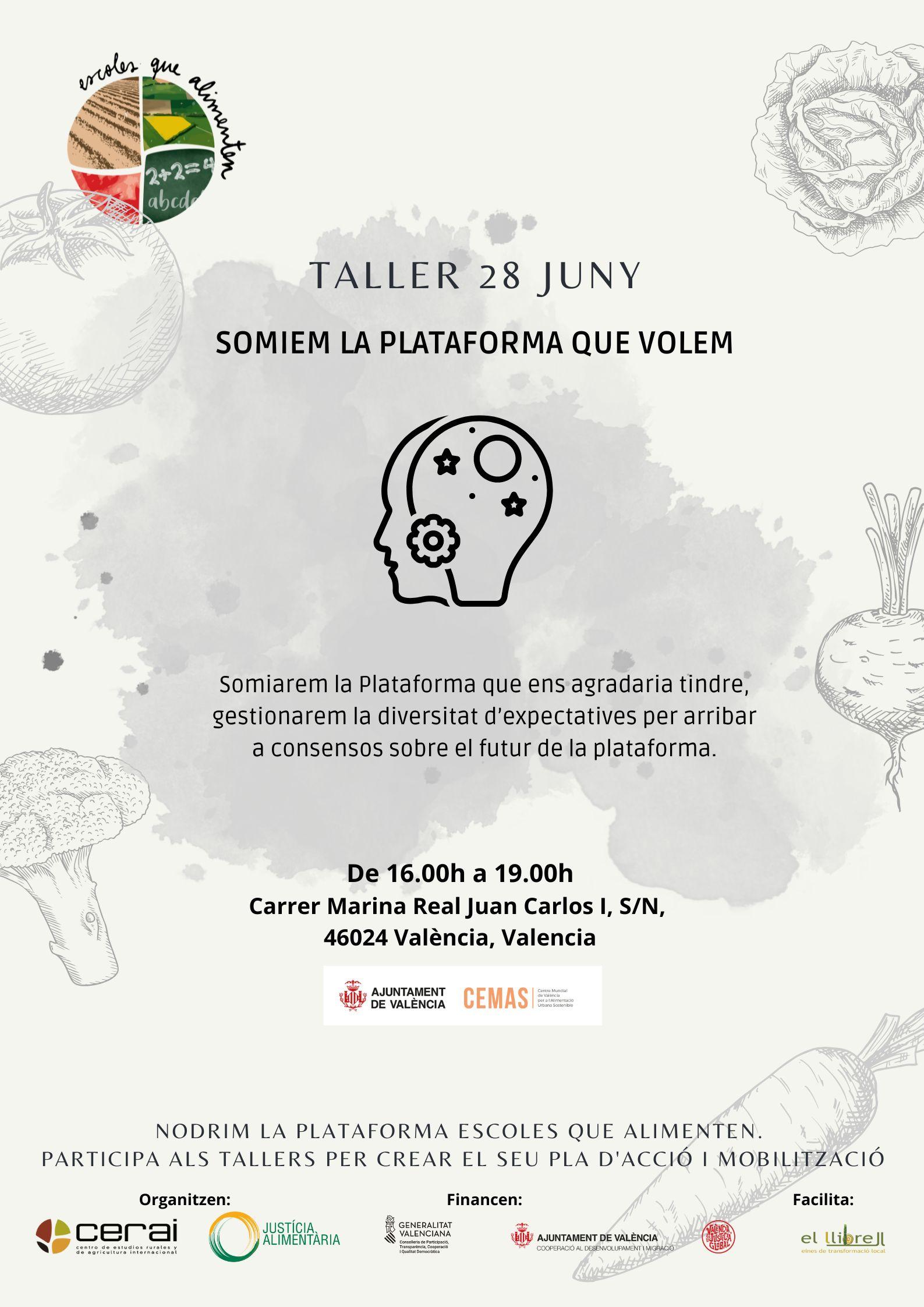 Talleres de la Plataforma Escoles que Alimenten