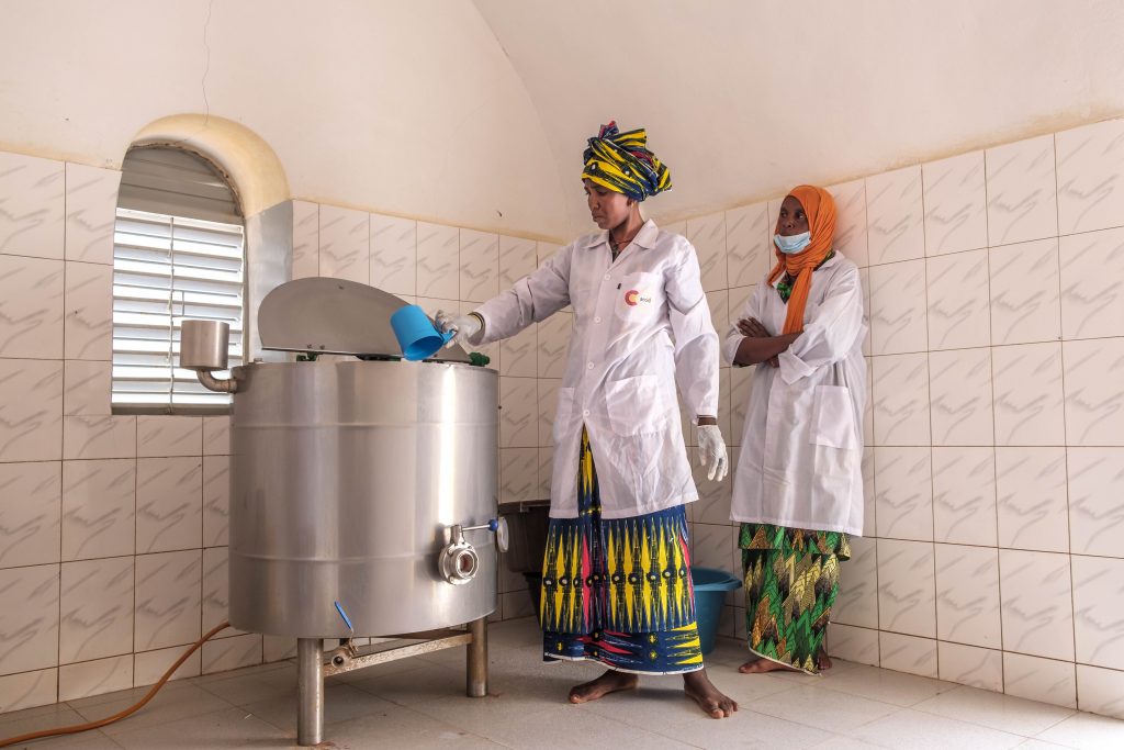 Mujeres lechería Mauritania